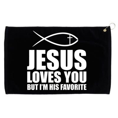 Jesus Loves You Funny Christain Grommeted Golf Towel