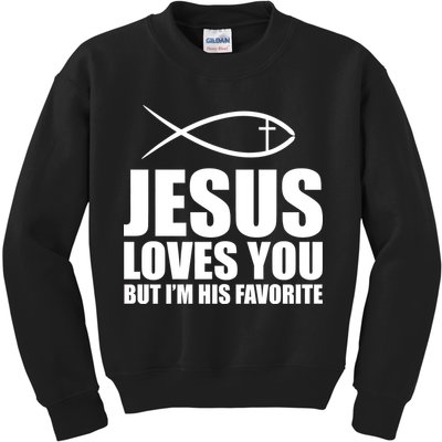 Jesus Loves You Funny Christain Kids Sweatshirt