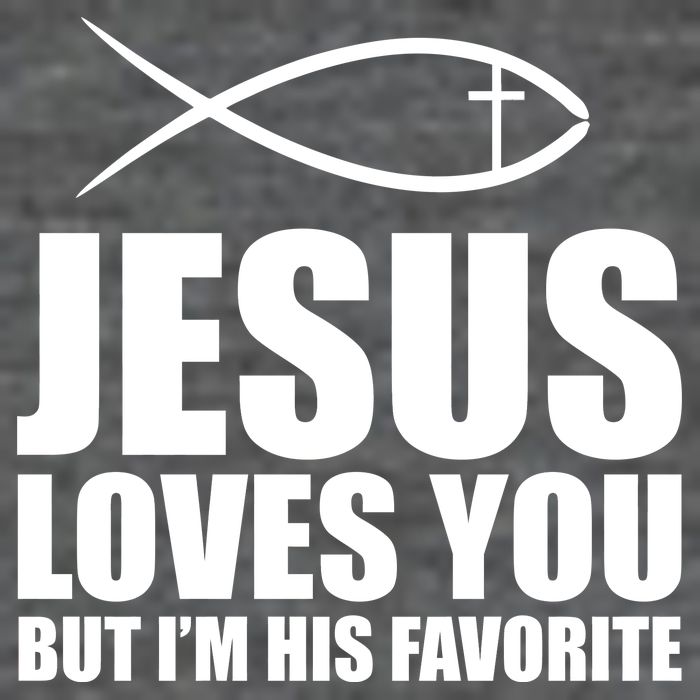 Jesus Loves You Funny Christain 7 Panel Mesh Trucker Snapback Hat