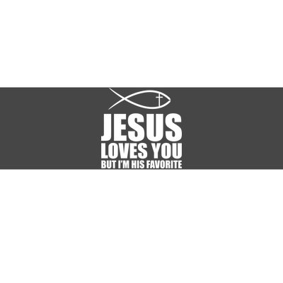 Jesus Loves You Funny Christain Bumper Sticker