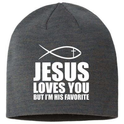 Jesus Loves You Funny Christain Sustainable Beanie