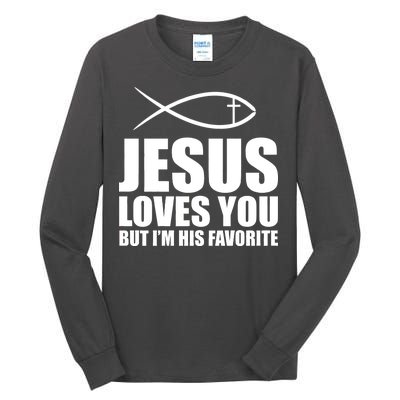 Jesus Loves You Funny Christain Tall Long Sleeve T-Shirt