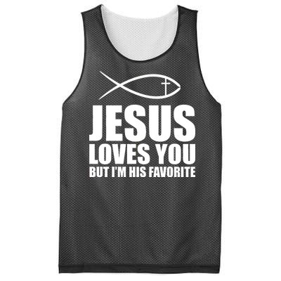 Jesus Loves You Funny Christain Mesh Reversible Basketball Jersey Tank