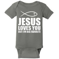 Jesus Loves You Funny Christain Baby Bodysuit