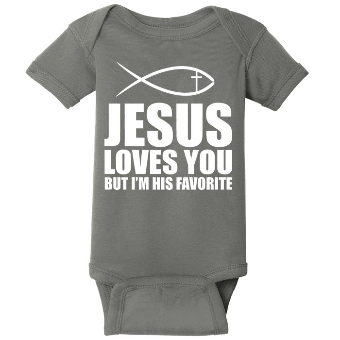 Jesus Loves You Funny Christain Baby Bodysuit