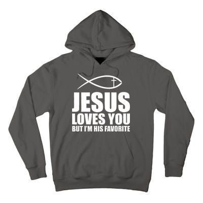 Jesus Loves You Funny Christain Tall Hoodie