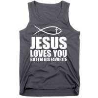 Jesus Loves You Funny Christain Tank Top