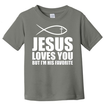 Jesus Loves You Funny Christain Toddler T-Shirt