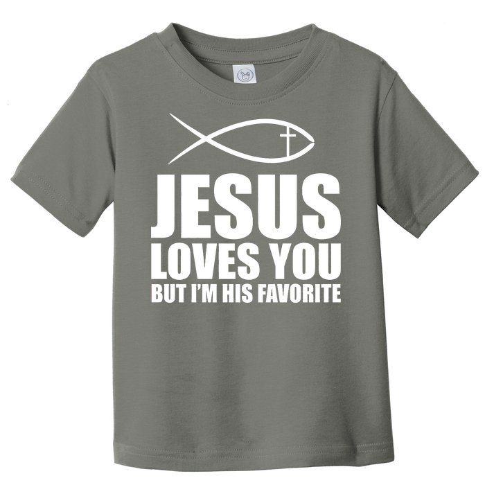 Jesus Loves You Funny Christain Toddler T-Shirt