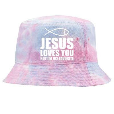 Jesus Loves You Funny Christain Tie-Dyed Bucket Hat