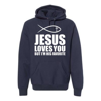 Jesus Loves You Funny Christain Premium Hoodie