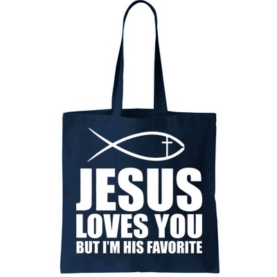 Jesus Loves You Funny Christain Tote Bag