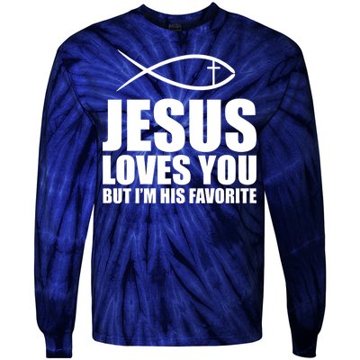 Jesus Loves You Funny Christain Tie-Dye Long Sleeve Shirt