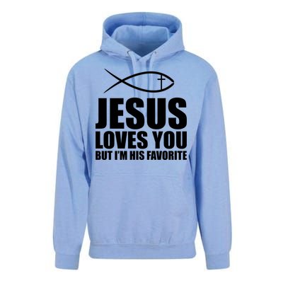 Jesus Loves You Funny Christain Unisex Surf Hoodie