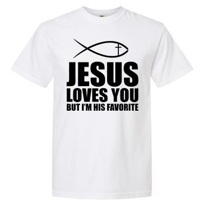 Jesus Loves You Funny Christain Garment-Dyed Heavyweight T-Shirt