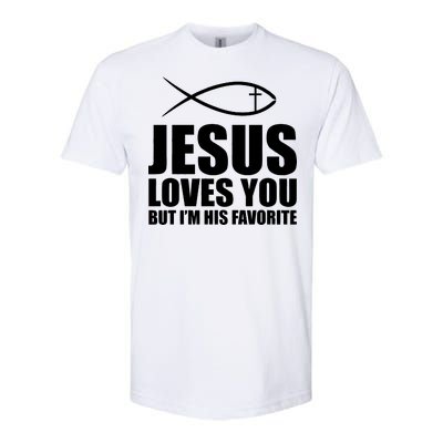 Jesus Loves You Funny Christain Softstyle® CVC T-Shirt