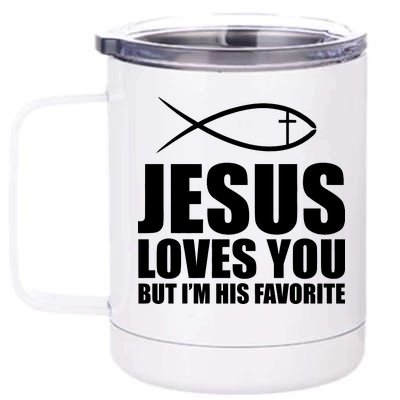 Jesus Loves You Funny Christain 12 oz Stainless Steel Tumbler Cup