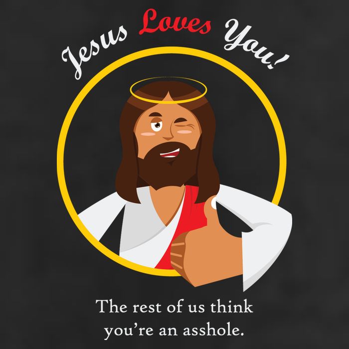 Jesus Loves You Funny Christian Adult Drive Performance Visor