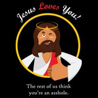 Jesus Loves You Funny Christian Baby Bodysuit