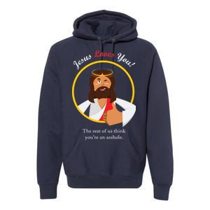 Jesus Loves You Funny Christian Premium Hoodie