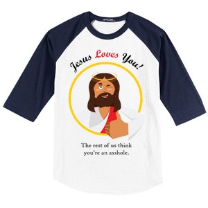 Jesus Loves You Funny Christian Baseball Sleeve Shirt