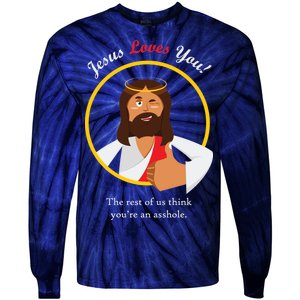 Jesus Loves You Funny Christian Tie-Dye Long Sleeve Shirt