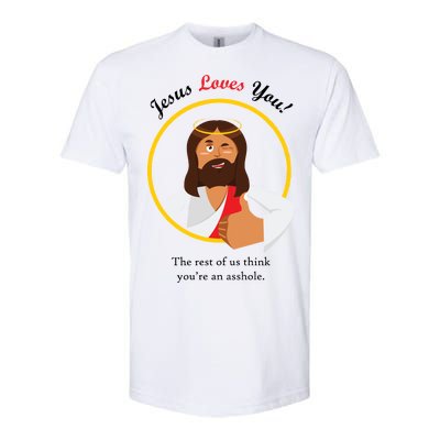 Jesus Loves You Funny Christian Softstyle® CVC T-Shirt