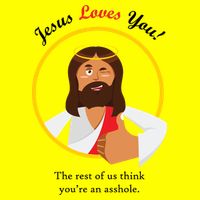 Jesus Loves You Funny Christian 11oz C Handle Ceramic Mug