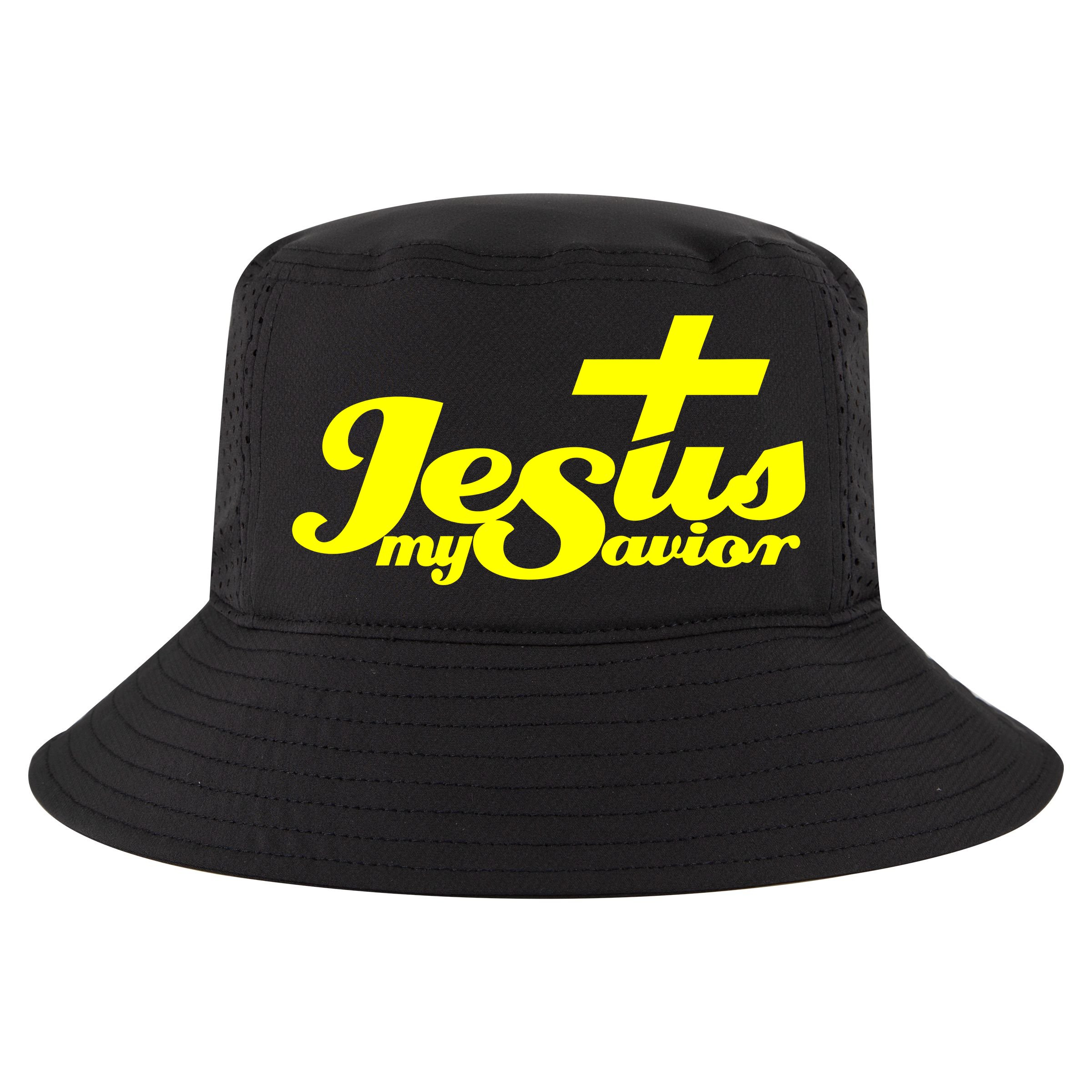 Jesus My Savior Christian Catholic Cool Comfort Performance Bucket Hat