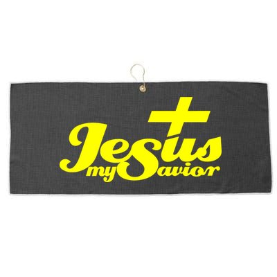 Jesus My Savior Christian Catholic Large Microfiber Waffle Golf Towel