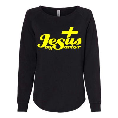 Jesus My Savior Christian Catholic Womens California Wash Sweatshirt