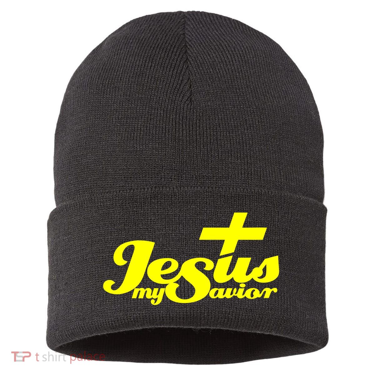 Jesus My Savior Christian Catholic Sustainable Knit Beanie