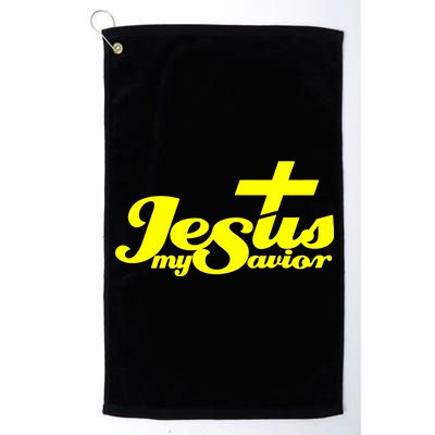 Jesus My Savior Christian Catholic Platinum Collection Golf Towel