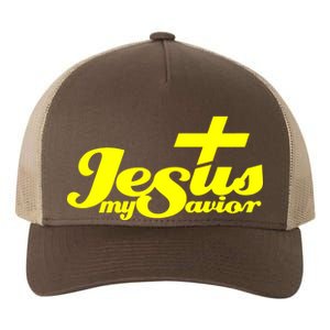 Jesus My Savior Christian Catholic Yupoong Adult 5-Panel Trucker Hat