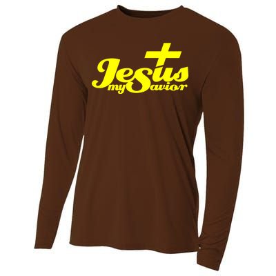 Jesus My Savior Christian Catholic Cooling Performance Long Sleeve Crew