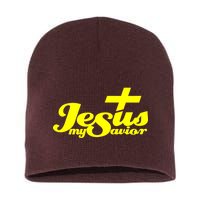 Jesus My Savior Christian Catholic Short Acrylic Beanie