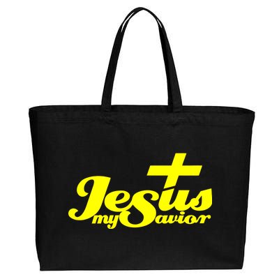 Jesus My Savior Christian Catholic Cotton Canvas Jumbo Tote