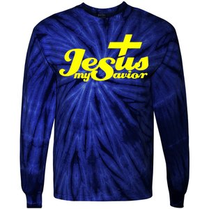 Jesus My Savior Christian Catholic Tie-Dye Long Sleeve Shirt