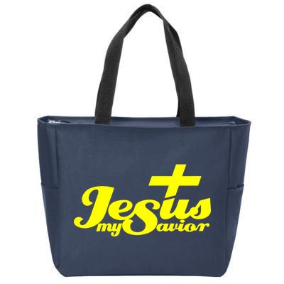 Jesus My Savior Christian Catholic Zip Tote Bag