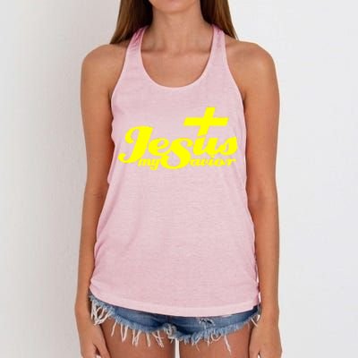 Jesus My Savior Christian Catholic Women's Knotted Racerback Tank