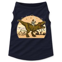 Jesus Riding T-Rex Dinosaur Funny Vintage Doggie Tank