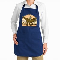 Jesus Riding T-Rex Dinosaur Funny Vintage Apron