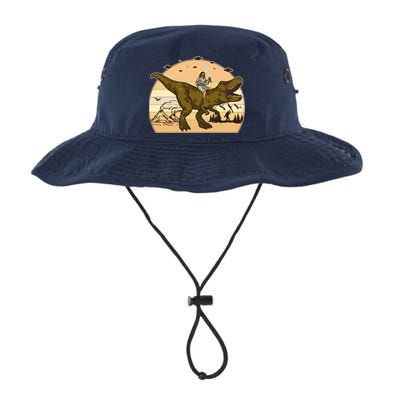 Jesus Riding T-Rex Dinosaur Funny Vintage Bucket Hat