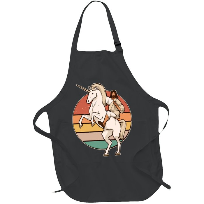 Jesus Riding Unicorn Funny Vintage Apron