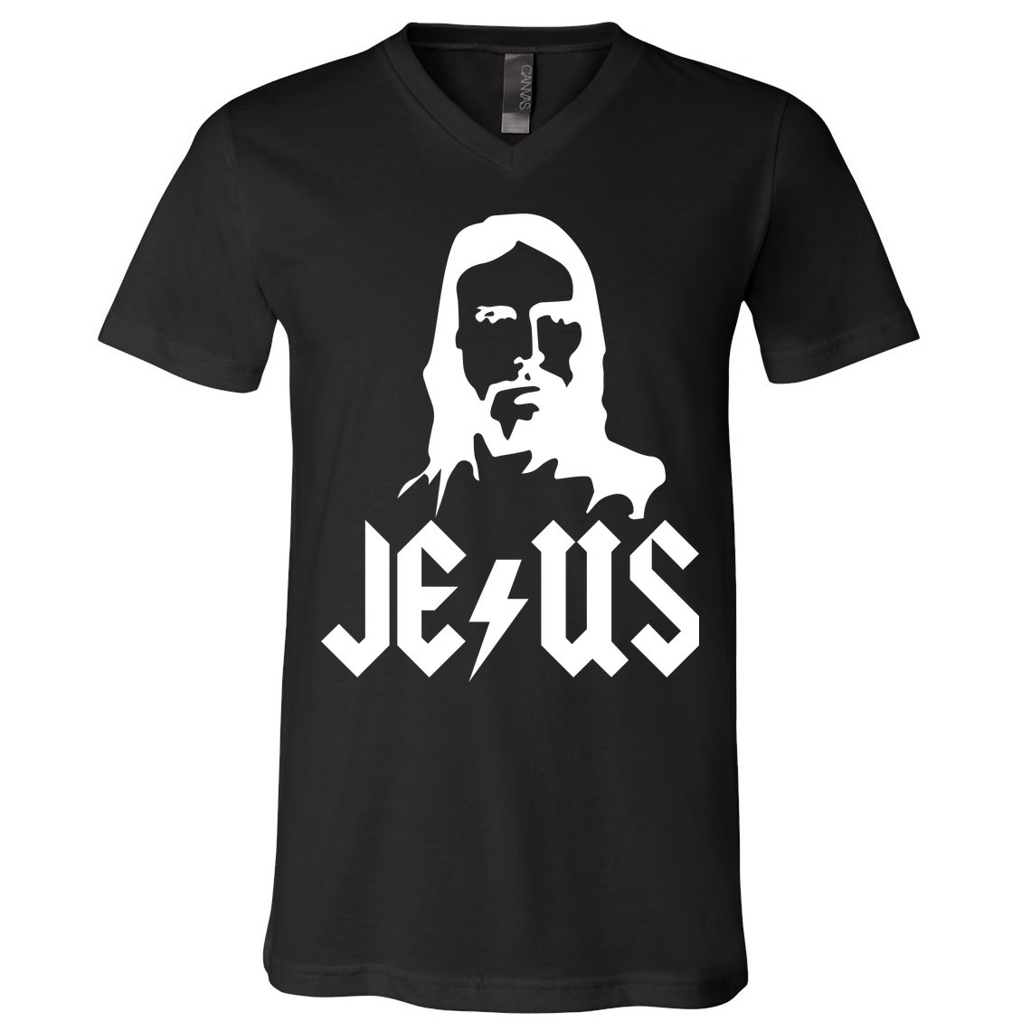Jesus Rocks V-Neck T-Shirt