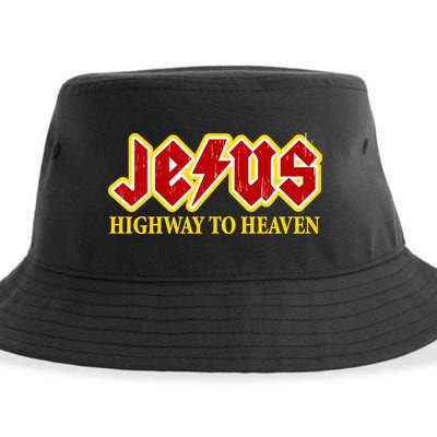 Jesus Rocks Highway To heaven Sustainable Bucket Hat