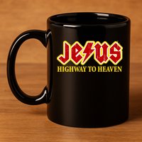 Jesus Rocks Highway To heaven 11oz C Handle Ceramic Mug