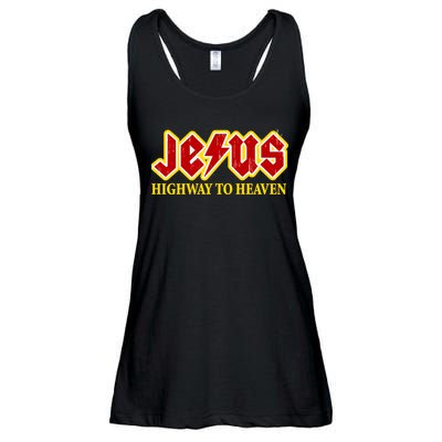 Jesus Rocks Highway To heaven Ladies Essential Flowy Tank