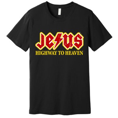 Jesus Rocks Highway To heaven Premium T-Shirt