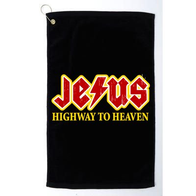 Jesus Rocks Highway To heaven Golf Towel